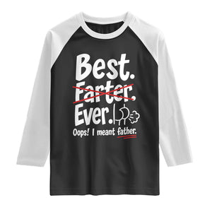 Retro Dad Worlds Best Farter I Mean Father Raglan Shirt Funny Gag Gift Birthday Husband Dad Fathers Day