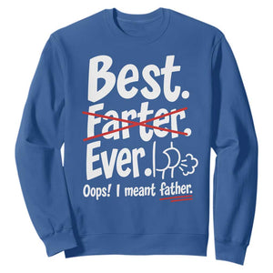 Retro Dad Worlds Best Farter I Mean Father Sweatshirt Funny Gag Gift Birthday Husband Dad Fathers Day