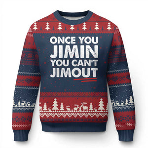 Once You Jimin You Cant Jimout Ugly Christmas Sweater