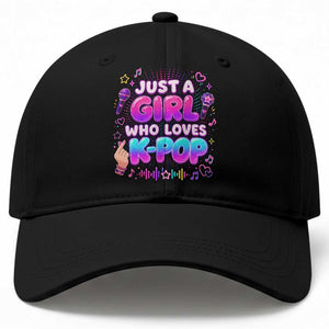 Kpop Lover Baseball Cap Just a Girl Who Loves K-Pop Korean Music