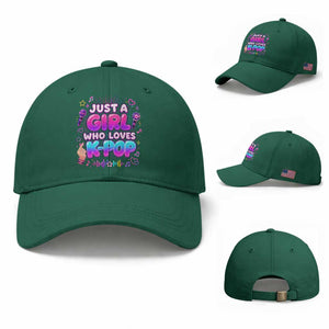 Kpop Lover Baseball Cap Just a Girl Who Loves K-Pop Korean Music