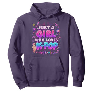 Kpop Lover Hoodie Just a Girl Who Loves K-Pop Korean Music