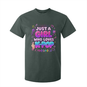 Kpop Lover T Shirt For Kid Just a Girl Who Loves K-Pop Korean Music