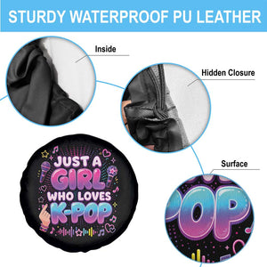 Kpop Lover Spare Tire Cover Just a Girl Who Loves K-Pop Korean Music