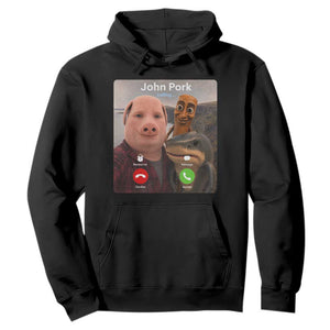 Tung Tung Tung Sahur John Pork Calling Hoodie Tralalero Tralala Meme Brainrot Funny