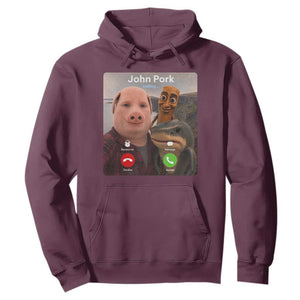 Tung Tung Tung Sahur John Pork Calling Hoodie Tralalero Tralala Meme Brainrot Funny