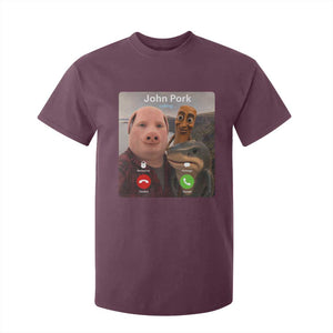 Tung Tung Tung Sahur John Pork Calling T Shirt For Kid Tralalero Tralala Meme Brainrot Funny