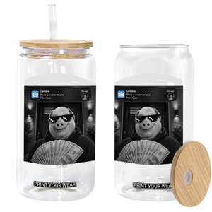 John Pork Meme Glass Can There Is Motion At Your Front Door Funny Brainrot