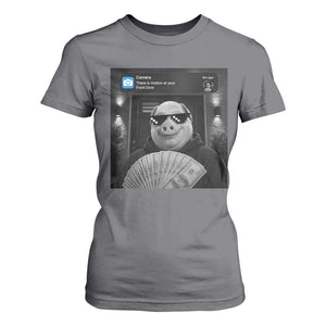John Pork Meme T Shirt For Women There Is Motion At Your Front Door Funny Brainrot