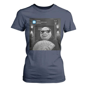 John Pork Meme T Shirt For Women There Is Motion At Your Front Door Funny Brainrot