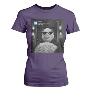 John Pork Meme T Shirt For Women There Is Motion At Your Front Door Funny Brainrot