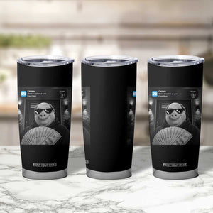 John Pork Meme Tumbler Cup There Is Motion At Your Front Door Funny Brainrot