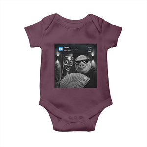 Tung Tung Tung Sahur John Pork Meme Brainrot Baby Onesie There Is Motion At Your Front Door