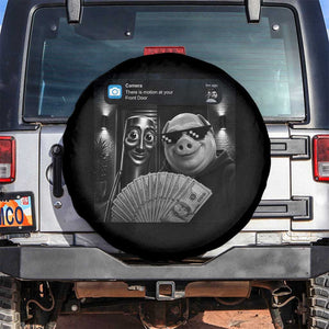 Tung Tung Tung Sahur John Pork Meme Brainrot Spare Tire Cover There Is Motion At Your Front Door