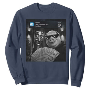 Tung Tung Tung Sahur John Pork Meme Brainrot Sweatshirt There Is Motion At Your Front Door