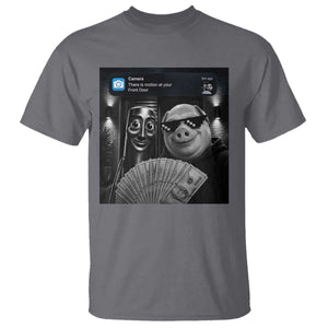 Tung Tung Tung Sahur John Pork Meme Brainrot T Shirt There Is Motion At Your Front Door