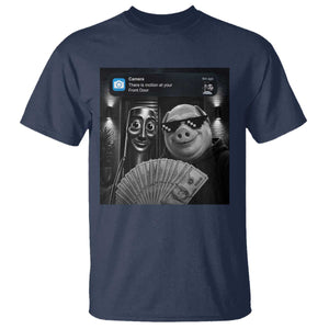 Tung Tung Tung Sahur John Pork Meme Brainrot T Shirt There Is Motion At Your Front Door