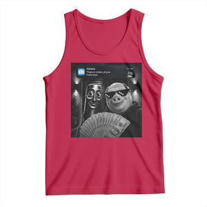Tung Tung Tung Sahur John Pork Meme Brainrot Tank Top There Is Motion At Your Front Door