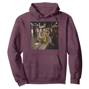 Funny Raccoon Eating Pickles Meme Hoodie