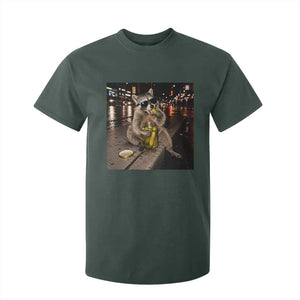 Funny Raccoon Eating Pickles Meme T Shirt For Kid