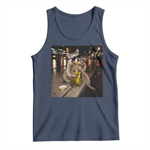 Funny Raccoon Eating Pickles Meme Tank Top