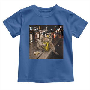 Funny Raccoon Eating Pickles Meme Toddler T Shirt