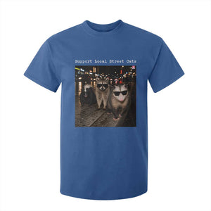 Support Local Street Cats T Shirt For Kid Funny Raccoon Skunk Possum Animal Meme