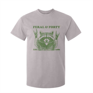Raccoon 40th Birthday T Shirt For Kid Funny Feral And Forty Vintage 1986 40 Year Old Gift