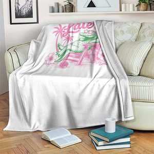 Later Gator Funny Alligator Meme Throw Blanket Last Day of School Summer Vacation Teachers Kids