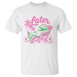 Later Gator Funny Alligator Meme T Shirt Last Day of School Summer Vacation Teachers Kids