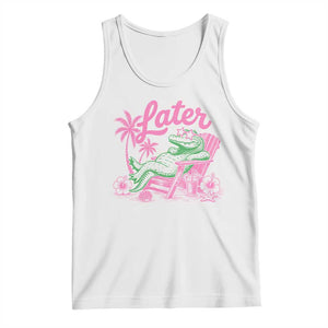 Later Gator Funny Alligator Meme Tank Top Last Day of School Summer Vacation Teachers Kids