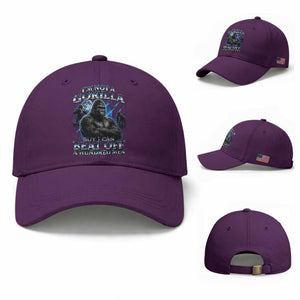 Im Not A Gorilla But I Can Beat Off A 100 Men Baseball Cap Funny Quotes