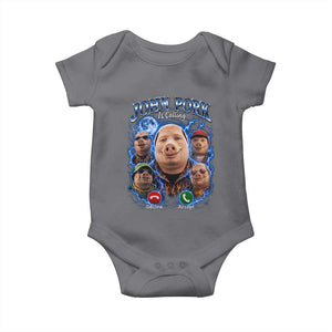 John Pork Calling Baby Onesie Funny Answer Call Phone Brainrot Meme Vintage Bootleg Graphic