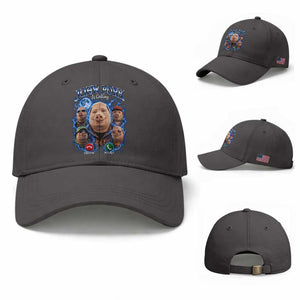 John Pork Calling Baseball Cap Funny Answer Call Phone Brainrot Meme Vintage Bootleg Graphic