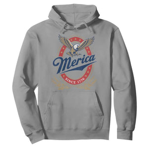 Retro Merica Eagle Funny 4th Of July Hoodie Vintage Independence Day 1776