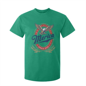 Retro Merica Eagle Funny 4th Of July T Shirt For Kid Vintage Independence Day 1776