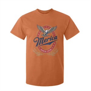 Retro Merica Eagle Funny 4th Of July T Shirt For Kid Vintage Independence Day 1776