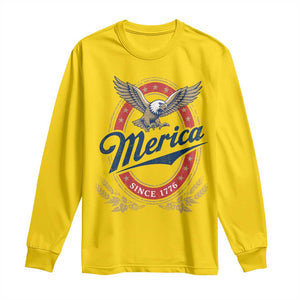 Retro Merica Eagle Funny 4th Of July Long Sleeve Shirt Vintage Independence Day 1776 TS10 Daisy Print Your Wear
