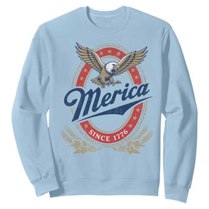 Retro Merica Eagle Funny 4th Of July Sweatshirt Vintage Independence Day 1776