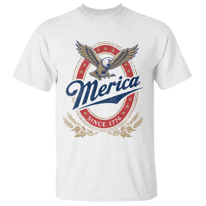 Retro Merica Eagle Funny 4th Of July T Shirt Vintage Independence Day 1776