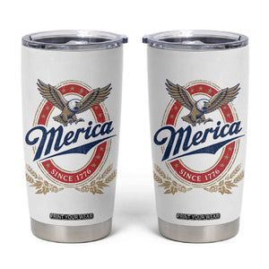 Retro Merica Eagle Funny 4th Of July Tumbler Cup Vintage Independence Day 1776