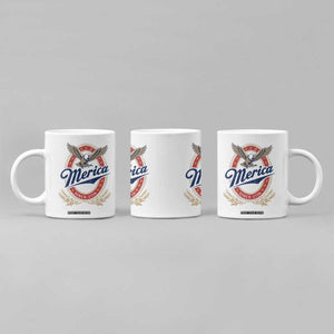 Retro Merica Eagle Funny 4th Of July Coffee Mug Vintage Independence Day 1776