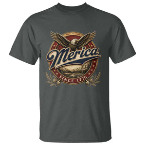 Retro Merica Eagle 4th Of July T Shirt Vintage 1776 Independence Day