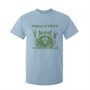 Raccoon 50th Birthday T Shirt For Kid Funny Feral And Fifty Vintage 1976 50 Year Old Gift