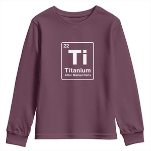 Hip Replacement Recovery Youth Sweatshirt Titanium Ti After Market Parts Surgery Recovery Graphic
