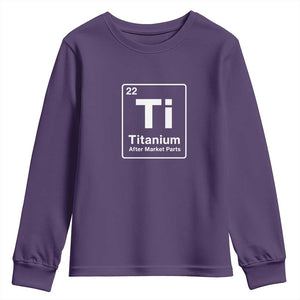 Hip Replacement Recovery Youth Sweatshirt Titanium Ti After Market Parts Surgery Recovery Graphic