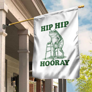 Funny Frog Hip Surgery Recovery Graphic Garden Flag Get Well Soon Gifts