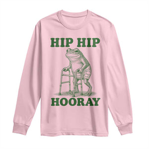Funny Frog Hip Surgery Recovery Graphic Long Sleeve Shirt Get Well Soon Gifts
