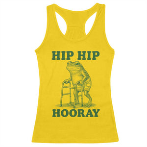 Funny Frog Hip Surgery Recovery Graphic Racerback Tank Top Get Well Soon Gifts