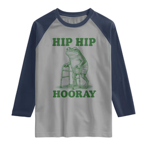 Funny Frog Hip Surgery Recovery Graphic Raglan Shirt Get Well Soon Gifts